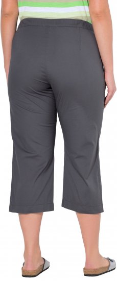 Ulla Popken Cropped Ruby Fit Pants Graphite Grey - Jeans & Hosen in Großen Größen – Plus Size Damenmode - Jeans & Hosen, EU 42–70