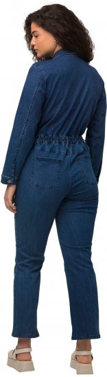Ulla Popken Denim Boiler Suit Blue Denim - Jeans & Hosen in Großen Größen – Plus Size Damenmode - Jeans & Hosen, EU 42–70