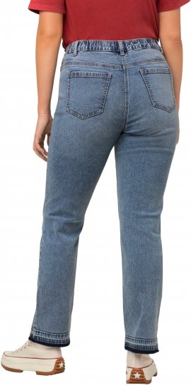 Ulla Popken Wide Leg Stretch Fit Mandy Jeans Light Blue Denim - Jeans & Hosen in Großen Größen – Plus Size Damenmode - 