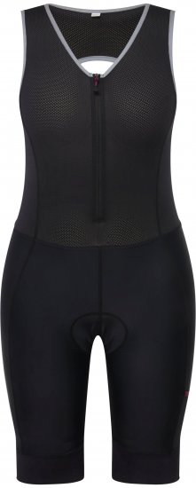 Ulla Popken Padded Cycling Zip Front Bodysuit Black - Jeans & Hosen in Großen Größen – Plus Size Damenmode - Jeans & Hosen, EU 42–70
