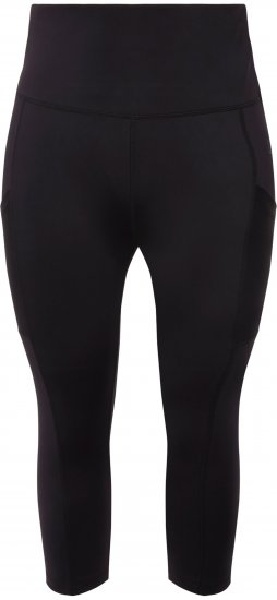 Ulla Popken Cropped High Waisted Leggings Black - Jeans & Hosen in Großen Größen – Plus Size Damenmode - 