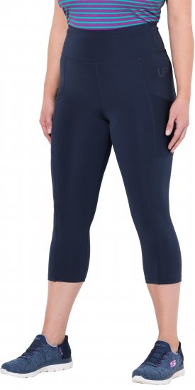 Ulla Popken Cropped High Waisted Leggings Navy - Jeans & Hosen in Großen Größen – Plus Size Damenmode - Jeans & Hosen, EU 42–70