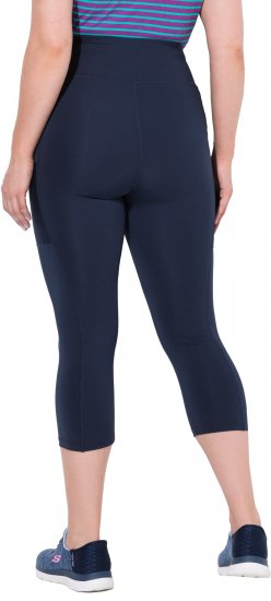 Ulla Popken Cropped High Waisted Leggings Navy - Jeans & Hosen in Großen Größen – Plus Size Damenmode - Jeans & Hosen, EU 42–70