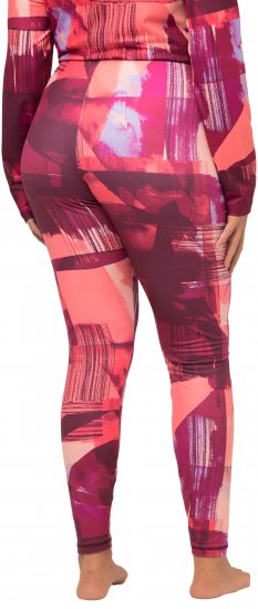 Ulla Popken Abstract Print Ski Leggings Red - Jeans & Hosen in Großen Größen – Plus Size Damenmode - Jeans & Hosen, EU 42–70