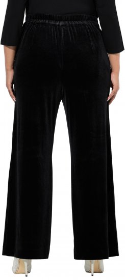 Ulla Popken Velvet Suit Pants Black - Jeans & Hosen in Großen Größen – Plus Size Damenmode - Jeans & Hosen, EU 42–70
