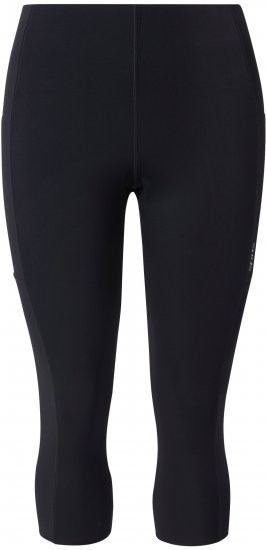 Ulla Popken Cropped Sports Leggings Black - Jeans & Hosen in Großen Größen – Plus Size Damenmode - 