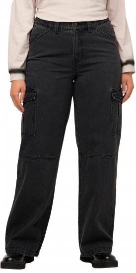 Ulla Popken Mandy Cargo Jeans Black - Jeans & Hosen in Großen Größen – Plus Size Damenmode - Jeans & Hosen, EU 42–70
