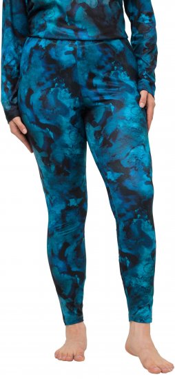 Ulla Popken Ink Print Functional Ski Leggings Blue - Jeans & Hosen in Großen Größen – Plus Size Damenmode - 