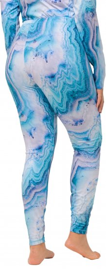 Ulla Popken Marble Ski Leggings Blue - Jeans & Hosen in Großen Größen – Plus Size Damenmode - Jeans & Hosen, EU 42–70