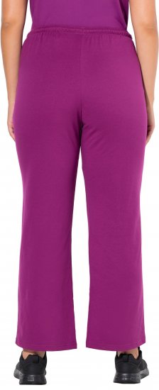 Ulla Popken Straight Leg Joggers Purple - Jeans & Hosen in Großen Größen – Plus Size Damenmode - 