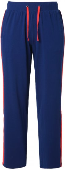 Ulla Popken Side Stripe Joggers Blue - Jeans & Hosen in Großen Größen – Plus Size Damenmode - 