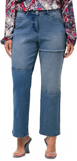Ulla Popken Patchwork Jeans Blue - Jeans & Hosen in Großen Größen – Plus Size Damenmode - 