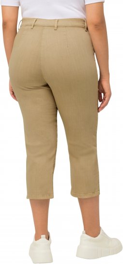 Ulla Popken Cropped Stretch Fit Mony Pants Dark Putty - Jeans & Hosen in Großen Größen – Plus Size Damenmode - 