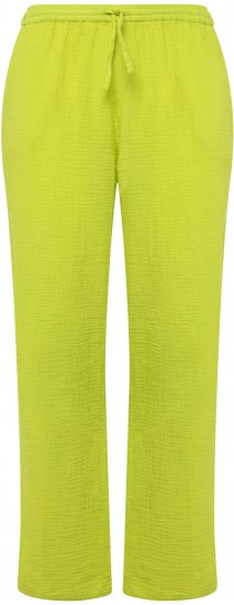 Ulla Popken Muslin Pull On Pants Green - Jeans & Hosen in Großen Größen – Plus Size Damenmode - 