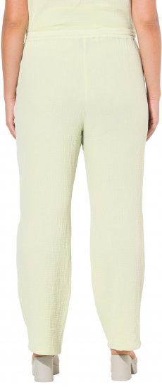 Ulla Popken Muslin Pull On Pants Green - Jeans & Hosen in Großen Größen – Plus Size Damenmode - Jeans & Hosen, EU 42–70
