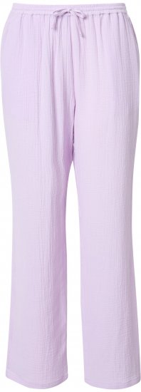Ulla Popken Muslin Pull On Pants Purple - Jeans & Hosen in Großen Größen – Plus Size Damenmode - 
