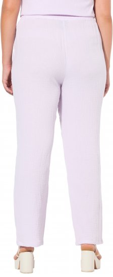 Ulla Popken Muslin Pull On Pants Purple - Jeans & Hosen in Großen Größen – Plus Size Damenmode - 