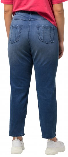 Ulla Popken Rhinestone Detail Stretch Fit Skinny Jeans Blue Denim - Jeans & Hosen in Großen Größen – Plus Size Damenmode - 