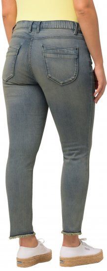 Ulla Popken Fringed Hem Sarah Jeans Blue - Jeans & Hosen in Großen Größen – Plus Size Damenmode - Jeans & Hosen, EU 42–70