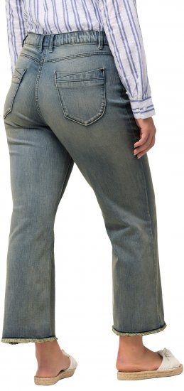 Ulla Popken Fringed Leg Mandy Jeans Blue - Jeans & Hosen in Großen Größen – Plus Size Damenmode - Jeans & Hosen, EU 42–70