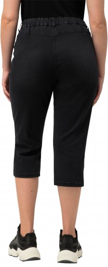 Ulla Popken Sienna Stretch Denim Capris Black - Jeans & Hosen in Großen Größen – Plus Size Damenmode - Jeans & Hosen, EU 42–70