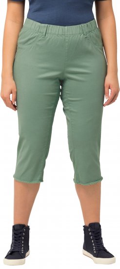 Ulla Popken Stretch Fit Raw Hem Moss Green - Jeans & Hosen in Großen Größen – Plus Size Damenmode - 