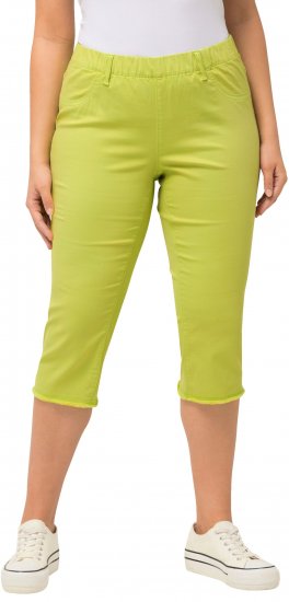 Ulla Popken Stretch Fit Raw Hem Capris Pistachio - Jeans & Hosen in Großen Größen – Plus Size Damenmode - Jeans & Hosen, EU 42–70