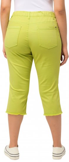 Ulla Popken Stretch Fit Raw Hem Capris Pistachio - Jeans & Hosen in Großen Größen – Plus Size Damenmode - Jeans & Hosen, EU 42–70