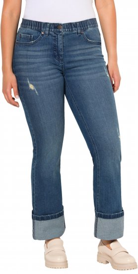 Ulla Popken Wide Cuff Stretch Fit Jeans Blue Denim - Jeans & Hosen in Großen Größen – Plus Size Damenmode - 