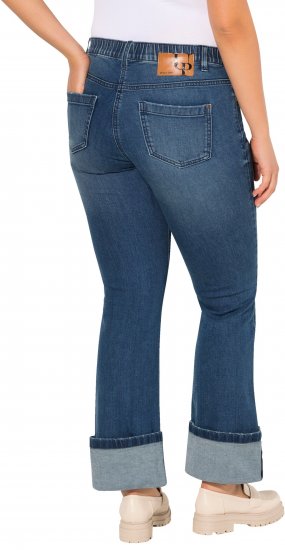Ulla Popken Wide Cuff Stretch Fit Jeans Blue Denim - Jeans & Hosen in Großen Größen – Plus Size Damenmode - 