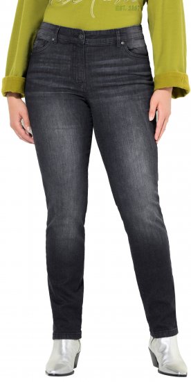Ulla Popken Rhinestone Detail Stretch Fit Jeans Black - Jeans & Hosen in Großen Größen – Plus Size Damenmode - Jeans & Hosen, EU 42–70