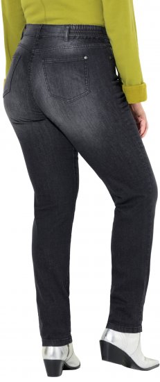 Ulla Popken Rhinestone Detail Stretch Fit Jeans Black - Jeans & Hosen in Großen Größen – Plus Size Damenmode - Jeans & Hosen, EU 42–70