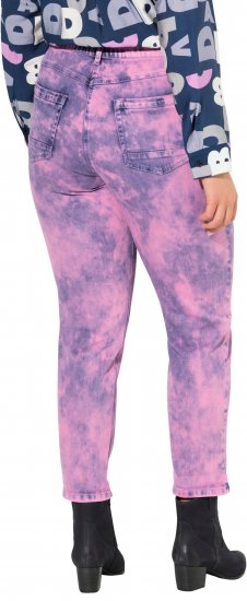 Ulla Popken Color Wash Stretch Fit Boyfriend Jeans Bold Pink - Jeans & Hosen in Großen Größen – Plus Size Damenmode - 