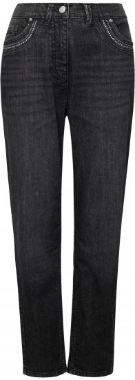 Ulla Popken Rivet Detail Mom Jeans Denim Blue - Jeans & Hosen in Großen Größen – Plus Size Damenmode - Jeans & Hosen, EU 42–70