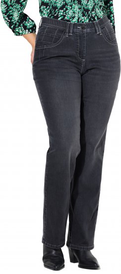 Ulla Popken Wide Leg Mandy Jeans Black - Jeans & Hosen in Großen Größen – Plus Size Damenmode - 