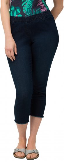 Ulla Popken Cropped Raw Hem Jeggings Denim Blue - Jeans & Hosen in Großen Größen – Plus Size Damenmode - Jeans & Hosen, EU 42–70
