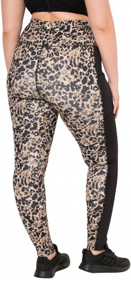 Ulla Popken Leopard Print Quick Drying Leggings Orange - Jeans & Hosen in Großen Größen – Plus Size Damenmode - Jeans & Hosen, EU 42–70
