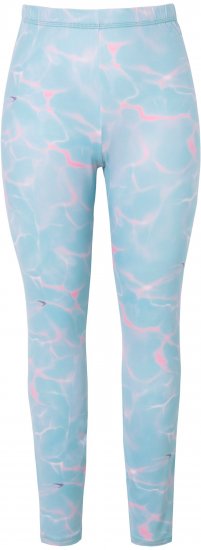 Ulla Popken Wave Print Ski Leggings Blue - Jeans & Hosen in Großen Größen – Plus Size Damenmode - 