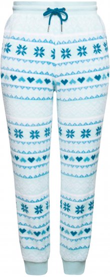 Ulla Popken Alpine Striped Plush Loungewear Pants Blue - Jeans & Hosen in Großen Größen – Plus Size Damenmode - Jeans & Hosen, EU 42–70