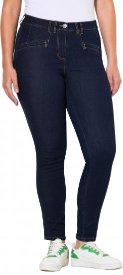 Ulla Popken High Waisted Stretch Fit Jeans Denim Blue - Jeans & Hosen in Großen Größen – Plus Size Damenmode - Jeans & Hosen, EU 42–70