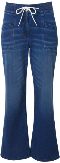 Ulla Popken Patch Pocket Elastic Waist Jeans Denim Blue - Jeans & Hosen in Großen Größen – Plus Size Damenmode - 