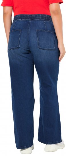 Ulla Popken Patch Pocket Elastic Waist Jeans Denim Blue - Jeans & Hosen in Großen Größen – Plus Size Damenmode - 