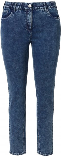 Ulla Popken Jersey Slim Leg Jeans Denim Blue - Jeans & Hosen in Großen Größen – Plus Size Damenmode - Jeans & Hosen, EU 42–70