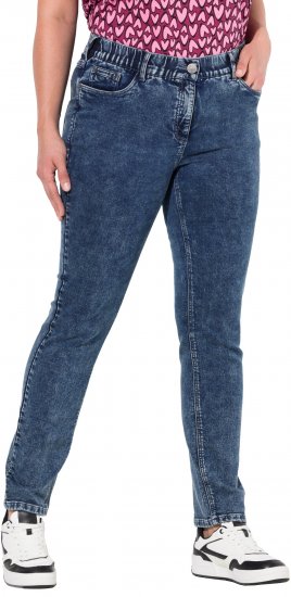 Ulla Popken Jersey Slim Leg Jeans Denim Blue - Jeans & Hosen in Großen Größen – Plus Size Damenmode - Jeans & Hosen, EU 42–70