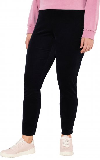 Ulla Popken Corduroy Leggings Navy - Jeans & Hosen in Großen Größen – Plus Size Damenmode - Jeans & Hosen, EU 42–70