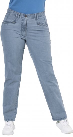 Ulla Popken Tapered Leg Mony Pants Atlantic Blue - Jeans & Hosen in Großen Größen – Plus Size Damenmode - Jeans & Hosen, EU 42–70