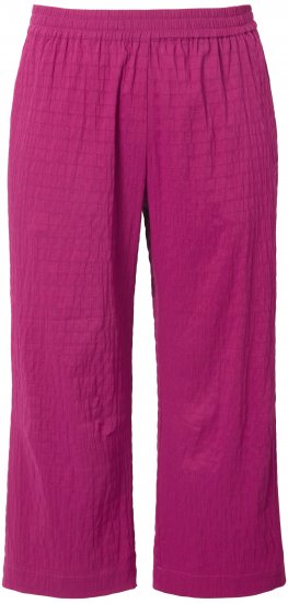 Ulla Popken Textured Elastic Waist Cropped Pants Magnolia Red - Jeans & Hosen in Großen Größen – Plus Size Damenmode - Jeans & Hosen, EU 42–70