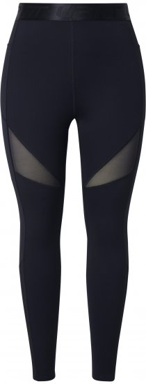 Ulla Popken Mesh Panel Quick Drying Performance Leggings Black - Jeans & Hosen in Großen Größen – Plus Size Damenmode - 