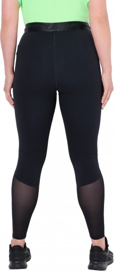Ulla Popken Mesh Panel Quick Drying Performance Leggings Black - Jeans & Hosen in Großen Größen – Plus Size Damenmode - 