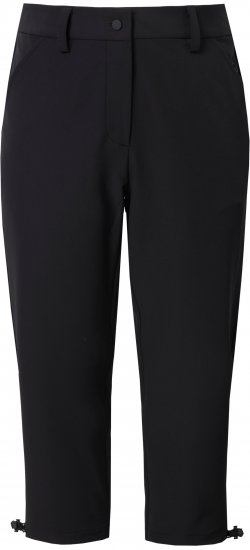 Ulla Popken Ultra Light Triple Function Cropped Softshell Pants Black - Jeans & Hosen in Großen Größen – Plus Size Damenmode - 